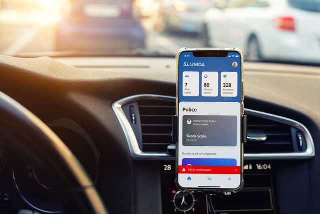 praćenje vožnje putem aplikacije na mobitelu